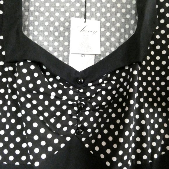 Retro Pinup Rockabilly Style Dress ACEVOG NWT Size Medium - Picture 2 of 9